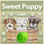 go keyboard sweet puppy theme android application logo